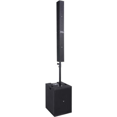 2x Proel SESSION6 Column Speaker Portable PA 2.1 4800W inc MQ12USB Mixer