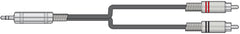 Chord Classic 3,5-mm-TRS-Klinkenstecker auf 2 x Cinch-Phonokabel, 6 m