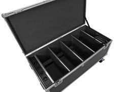 Roadinger Flightcase 4x AKKU Multiflood IP 18x10W RGBW Wash CRMX with Charging Function