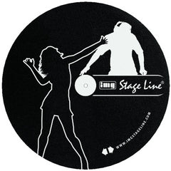 IMG Stageline Filz-Slipmat für Plattenspieler, Schallplatten, Vinyl, DJ, Disco