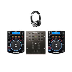 Numark DJ Bundle - 2x lecteur CD professionnel NDX500 USB CDJ et table de mixage USB Numark M101