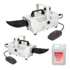 2x QTX SW400 Snow Machine Effect Party DJ Disco - Covers Wide Area!