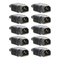 10x Pro Elec IEC-Stecker, robuste, wiederverdrahtbare Schraubklemmen