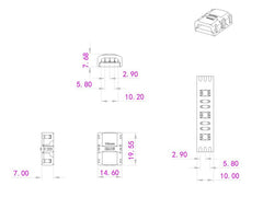 Connecteur de bande LED Eurolite 3 broches 10 mm