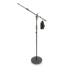 Gravity MS 2322 B Microphone Stand Round Base and 2-Point Adjustment Telescoping Boom