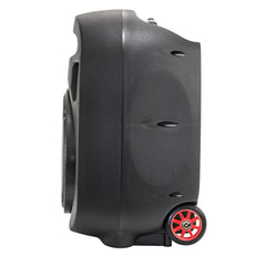 Ibiza Sound PORT15UHF-MKII Tragbares Soundsystem 15 Zoll/38 cm mit Bluetooth und 2 UHF-Mikrofonen