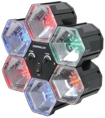 QTX Light LED PL6 6-Wege-Pod, blinkende Disco-Party-Beleuchtung, RGB-Farbwechsel
