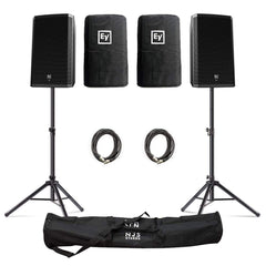Electro-Voice (EV) ZLX-15BT 15" 1000W Powered Loudspeaker with Bluetooth inc. Covers, Stands and Cables