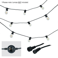 Guirlande lumineuse LEDJ ES, espacement de 1 m, 25 m