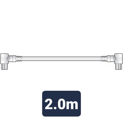 AV:Link Câble coaxial fiches à angle droit 2,0 m