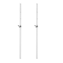 2x Omnitronic White Speaker Pole Stand M20 Adjustable Height *B-Stock