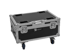 Roadinger Flightcase 6x AKKU IP TL-3 QCL Trusslight CRMX with Charging Function and Castors