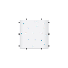 Panneau de piste de danse LEDJ White RGB Starlit 2 pieds x 2 pieds (4 côtés)