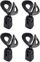 4x Thor MH0004 Plastic Microphone Holder Clips for Mic Stand 30mm
