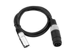 Omnitronic Adapterkabel Lautsprecher(F)/XLR(M) 1M Schwarz