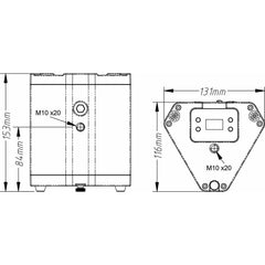 Briteq BTI-TRUSSLITE LED Truss Wedge Light Battery IP65 Outdoor