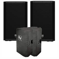 2x Electrovoice ZLX-15P-G2 2-way 15" Powered Speaker 1000w inc covers
