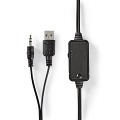 Nedis PC-Lautsprecher 2.0, 18 W, 3,5-mm-Klinkenstecker, Computer-Lautsprecherpaar, Stromversorgung über USB