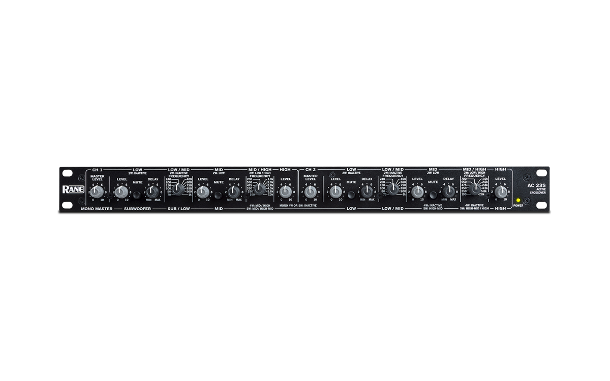Ansr Rane Rane AC23S Active Crossover Stereo 2/3 Way, Mono 4/5 Way – Simply Sound ...