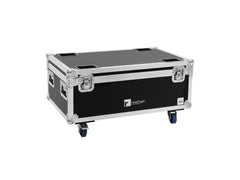 8x Spot Eurolite LED IP PAR 7x10W RGBL avec Flightcase