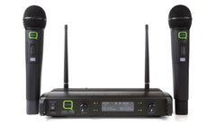 Q Audio QWM1932HH V2 double système de micro sans fil UHF portatif (863,5/865 Mhz)