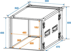Roadinger Rack Profi 10U 45Cm