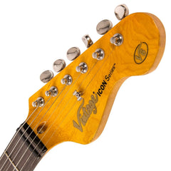 Vintage V6 Icon - Distressed Sunset Sunburst