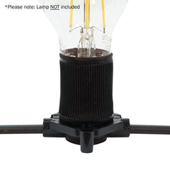 PCE 25m ES Festoon, 0.5m Spacing with 16A Plug and Socket