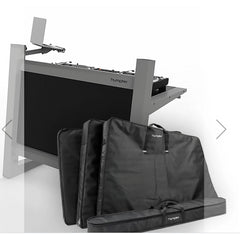 Humpter Console PRO DJ Booth inc. Lower Front Plate, Corner Laptop Stand and Carry Bags