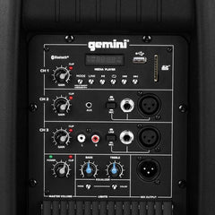 Gemini AS-2115BT-LT 2000 Watt 15" Active Multi LED Bluetooth Loudspeaker