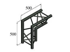 Alutruss Trilock S-Pac 25 2-Way-Corner 90?\/ Black
