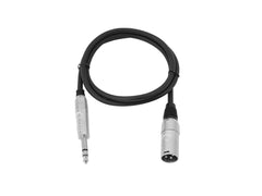 Omnitronic Adapterkabel XLR(M)/Klinke Stereo 2M Schwarz