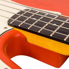 Vintage V4 Bass Icon - Distressed Firenza Red