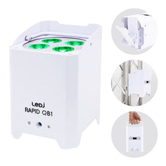 LEDJ Rapid QB1 RGBA IP (boîtier blanc)