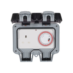 Masterplug IP66 13A Timer-Steckdose (WP23TM24)