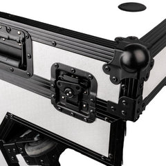 Showgear Portable Z-Style Table Hybrid Flight Case & Workstation White DJ