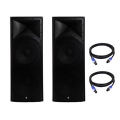 2x BishopSound Alpha Twin 15" 2400W Passive Speaker 4 Ohm 2 x 15"