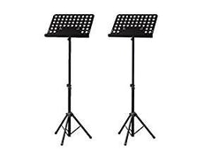 2x Foldable Heavy Duty Conductor Sheet Music Stand