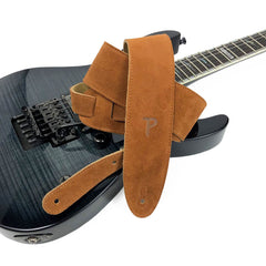 Perris 200 2.5" Soft Suede Guitar Strap Brown