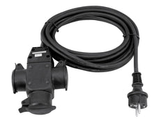 Eurolite-Verlängerung 3X1,5 5M 3-fach