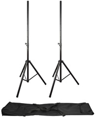180.550 QTX Speaker Stand Kit Pair Of Heavy Duty PA Stands And Bag *B-Stock