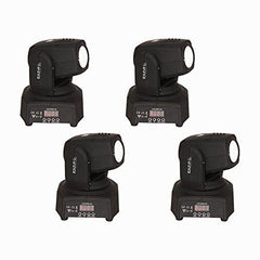 Ibiza Light 10W White LED Beam Moving Head DJ Disco Lighting Effect [x4]
