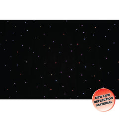 LEDJ PRO 6 x 3m Tri LED Black Starcloth (Add on for STAR12)