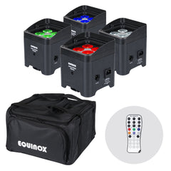 Equinox Colour Raider Lithium Battery Uplighter Pack