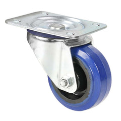 Adam Hall 372081 Roulette pivotante 80 mm avec roue bleue