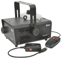 Machine à brouillard QTFX-900 900 W avec télécommande sans fil + fluide de fumée 5 L DJ Disco
