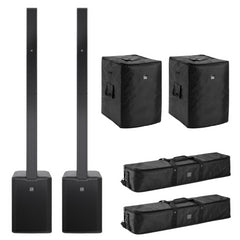 2x LD Systems MAUI® 28 G3 Column PA System, Black Inc Bags