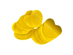 Coeurs de confettis métalliques 55x55mm, or, 1kg