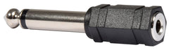 qtx-Adapter 6,3 mm Mono-Klinkenstecker – 3,5 mm Mono-Klinkenbuchse