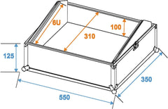 Roadinger Mixer Case Pro Mcb-19, Sloping, Bk, 6U
